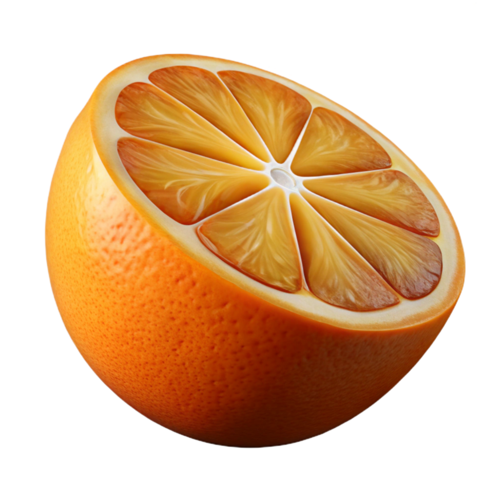 elegant modern Sliced Orange Cutout with Realistic Texture exclusive png