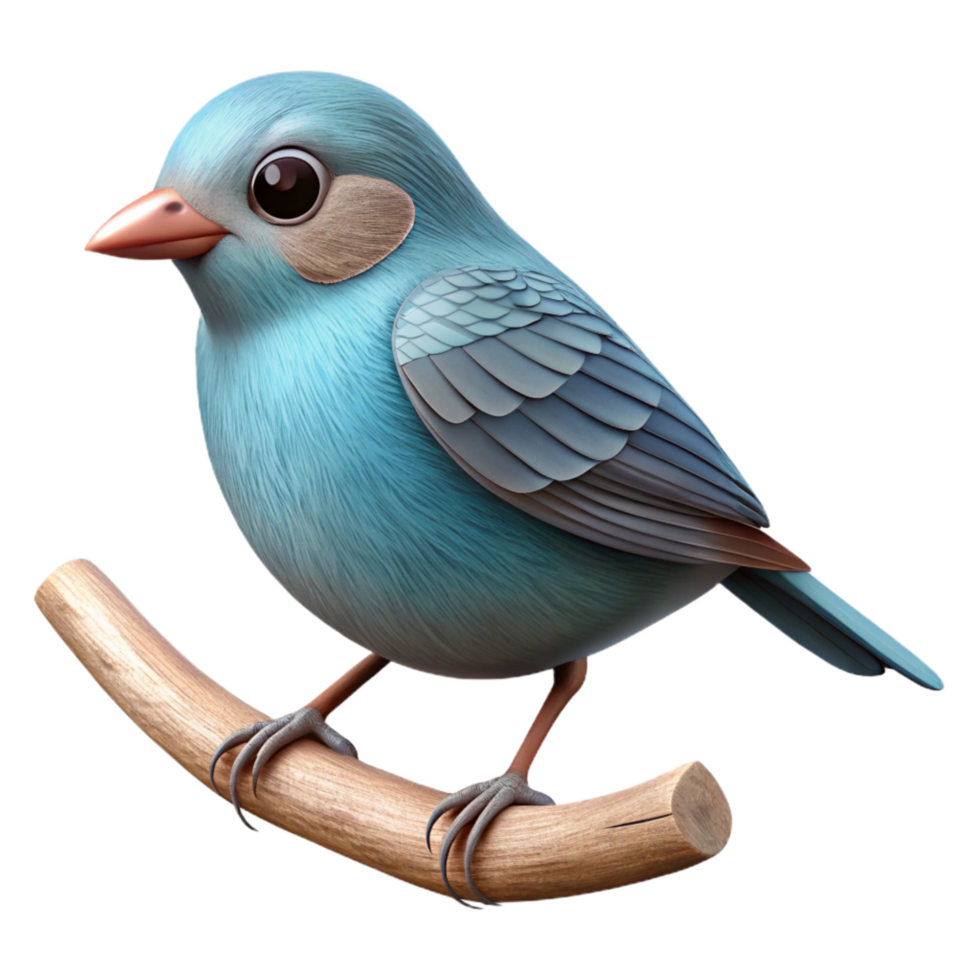 extraordinary classic Small Bird Perched on Branch Transparent Background high quality png