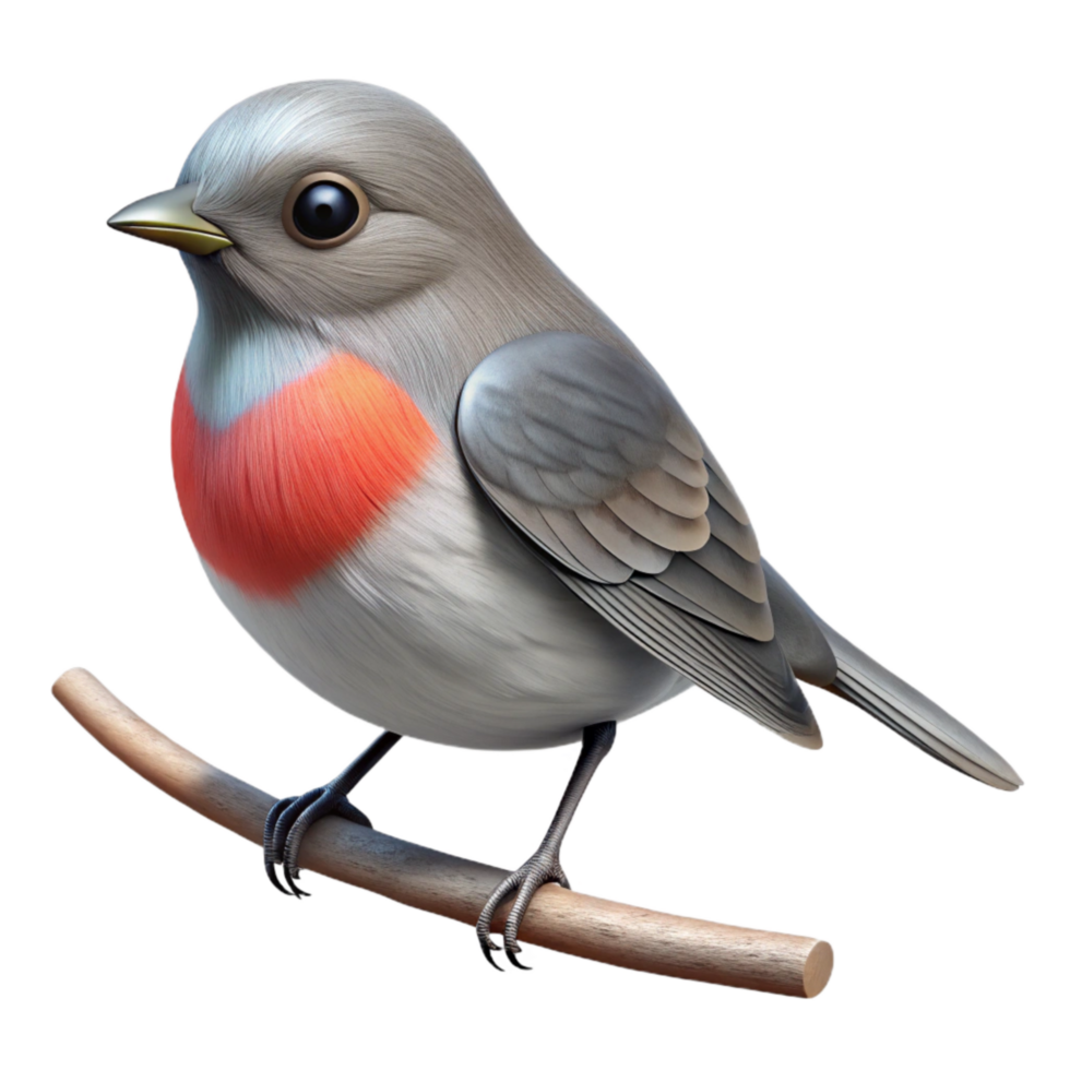 impressive traditional Small Bird Perched on Branch Transparent Background original png