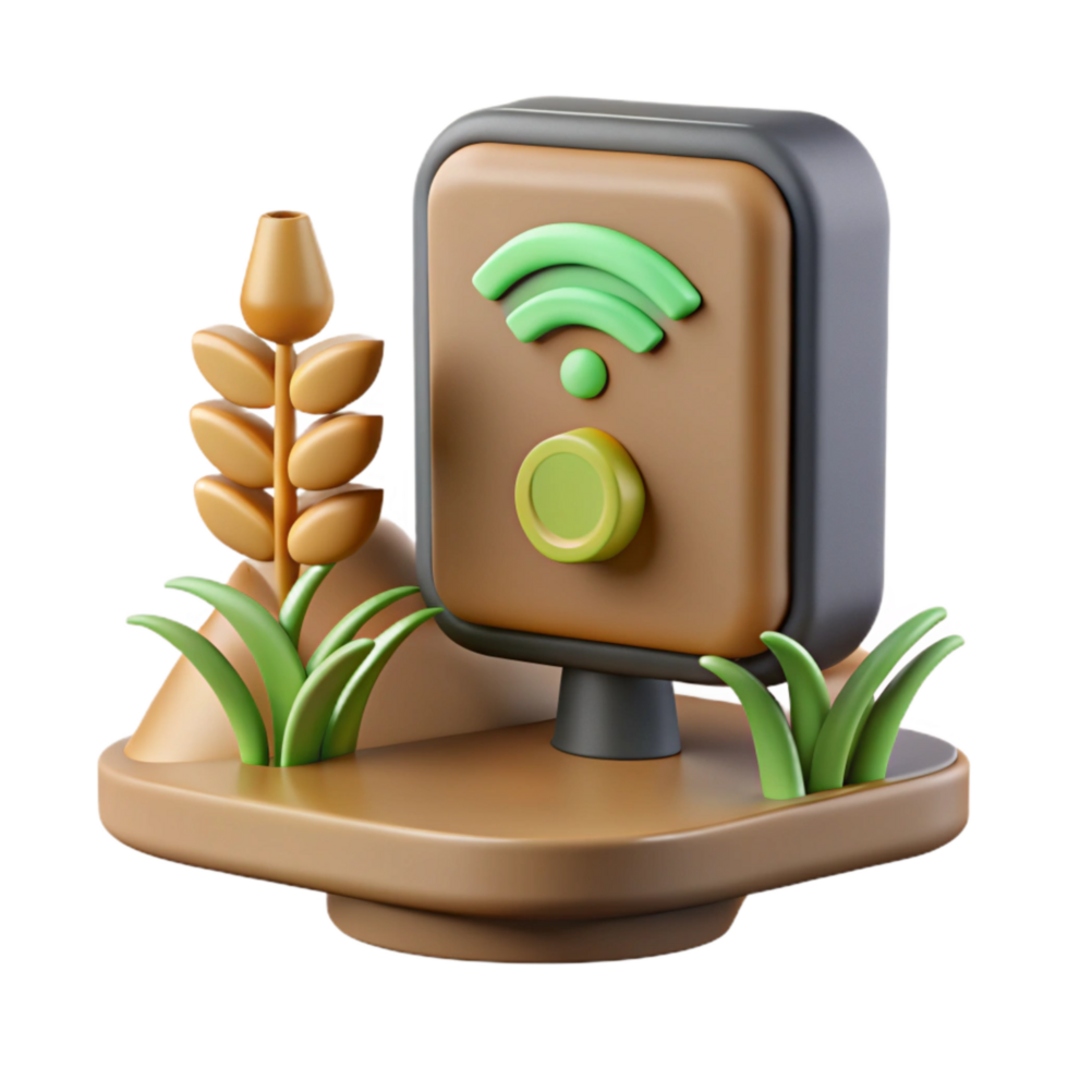 wonderful traditional Smart Agriculture Sensor Monitoring Crops Cutout professional png