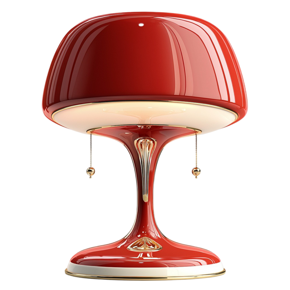 red lamp with a aesthetic png