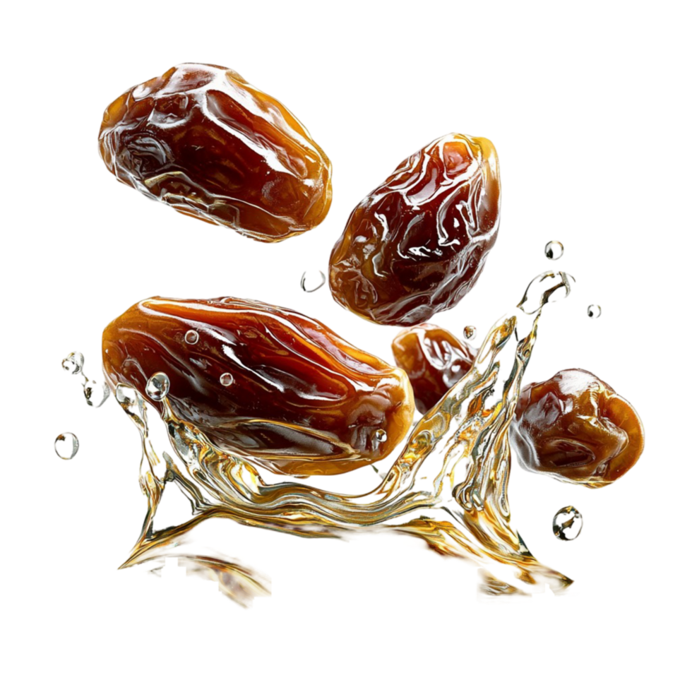 Juicy tes splashing into crystal clear water with a dynamic effect png