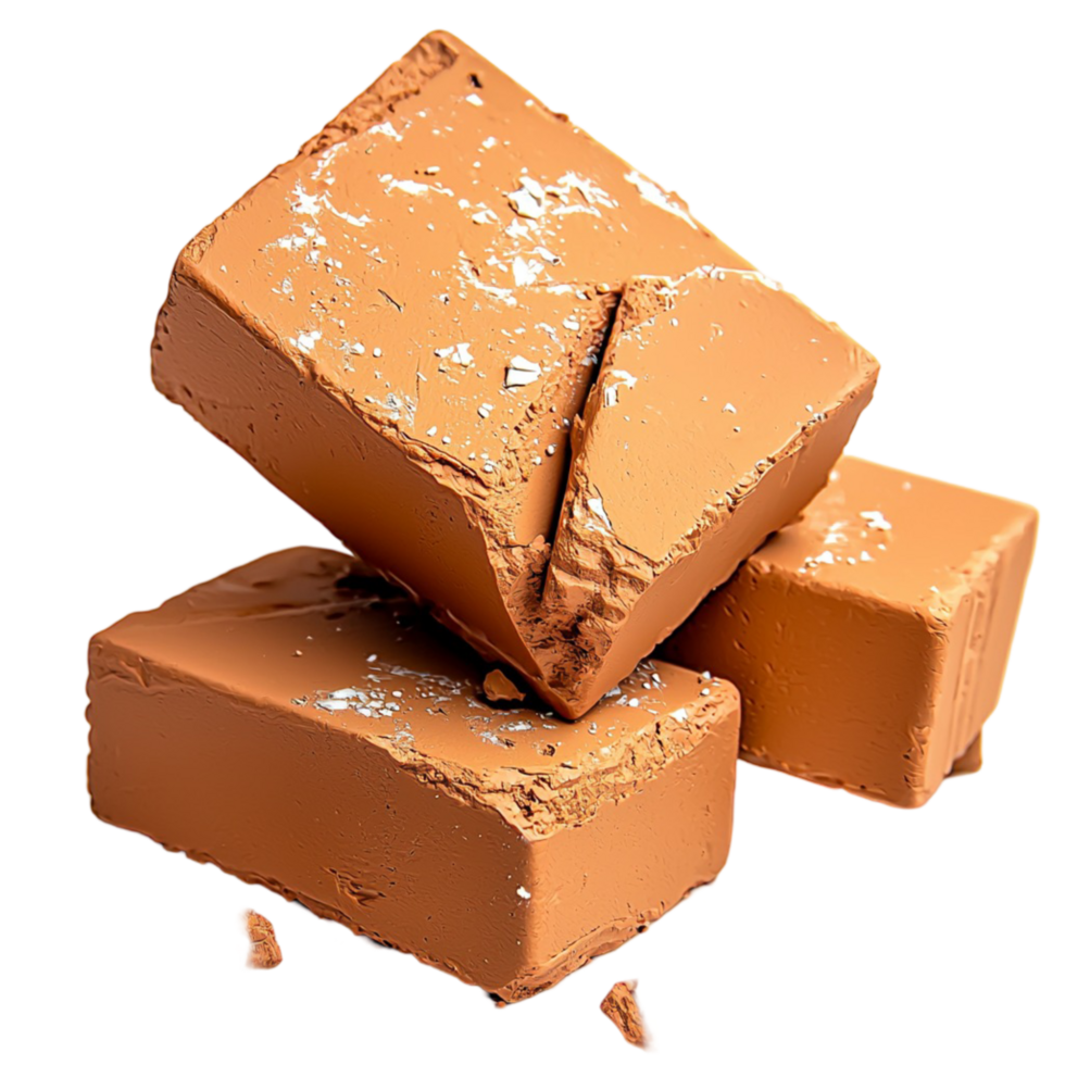 caramel fudge squares with a buttery texture png