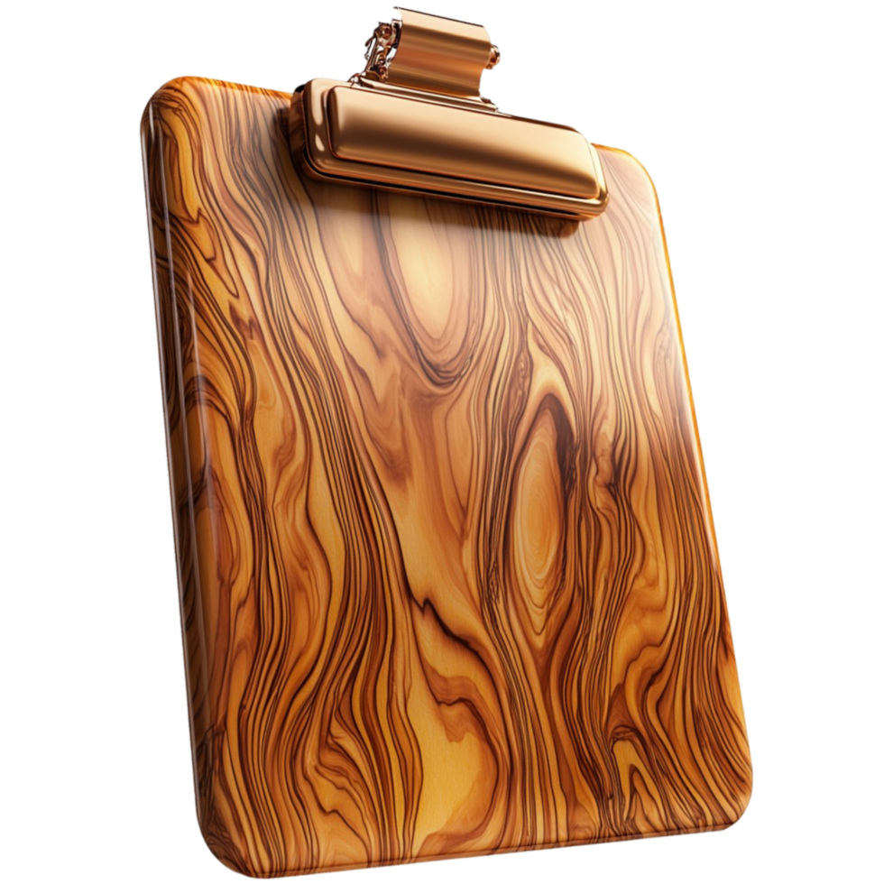 wooden clipboard with a surface and a clip png