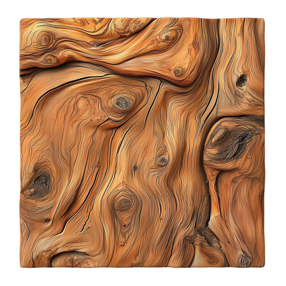 Natural wooden texture with intricate swirls and unique grain patterns png