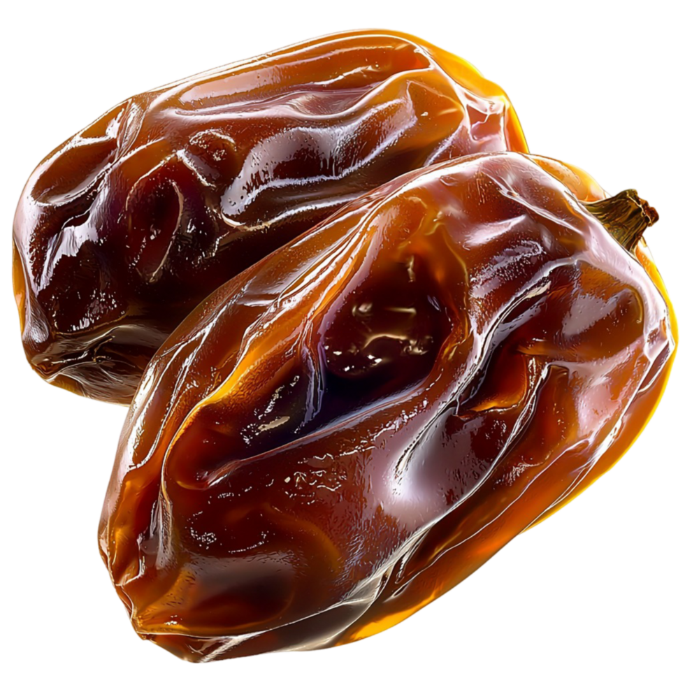 Two glossy and plump brown tes with a wrinkled texture png