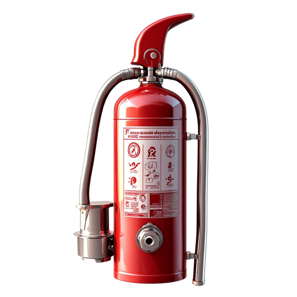 red fire extinguisher clear instructions and a design png