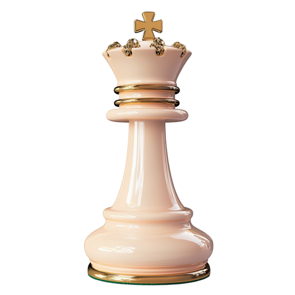 chess king piece a crown design and a glossy pink finish png
