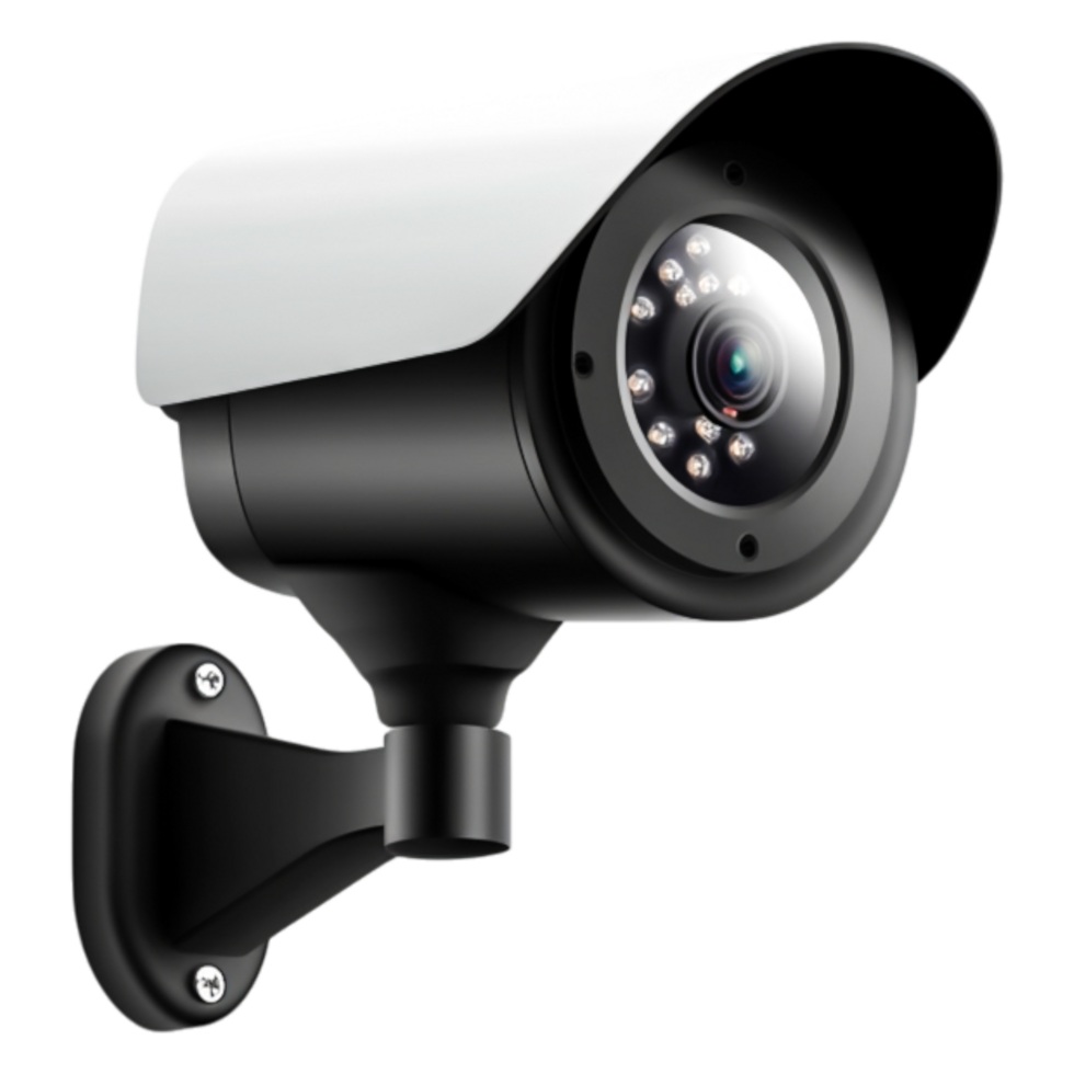Modern Security Camera with Motion Sensors and Night Vision Features png