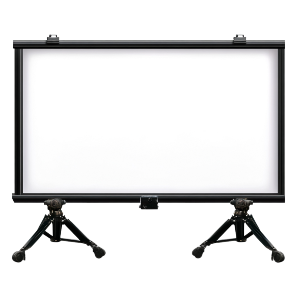 Portable projection screen tripod for presentations and events png