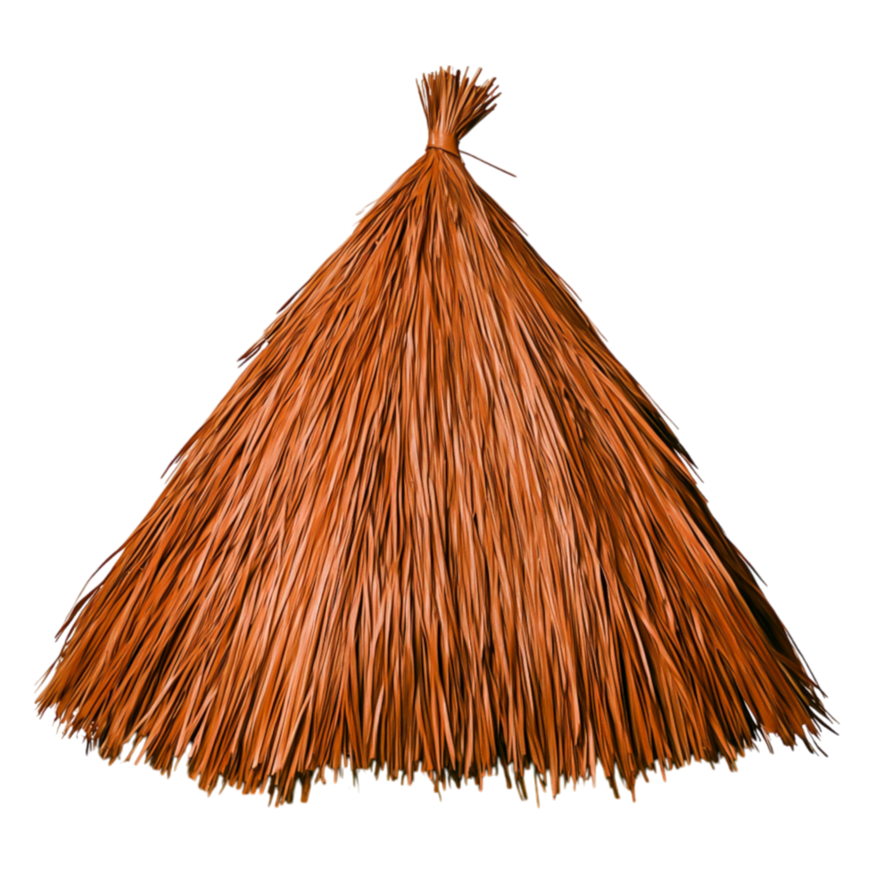 Natural Dry Grass Roof thatched hut for traditional architecture png