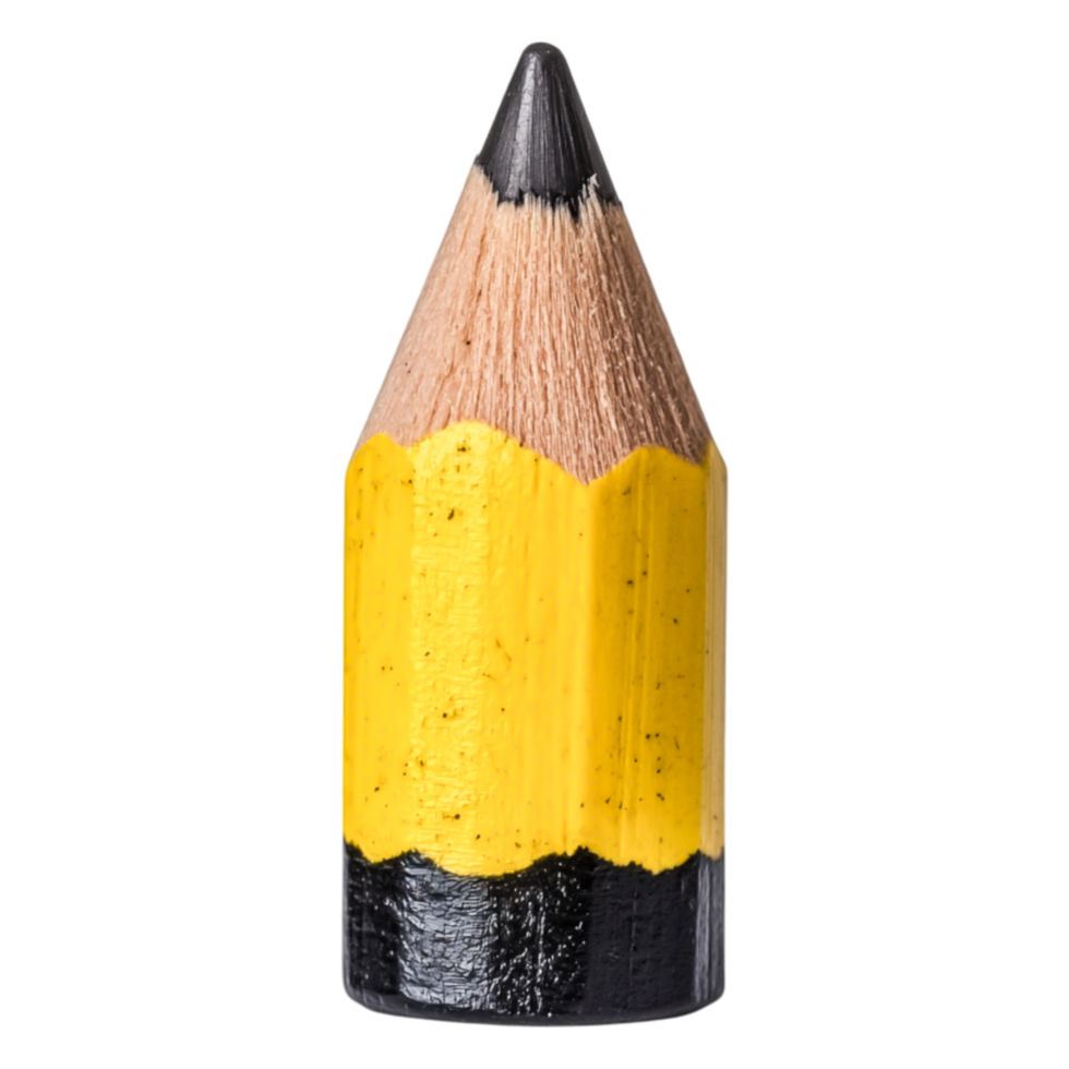 Bright Yellow Pencil with a Sharp Tip png