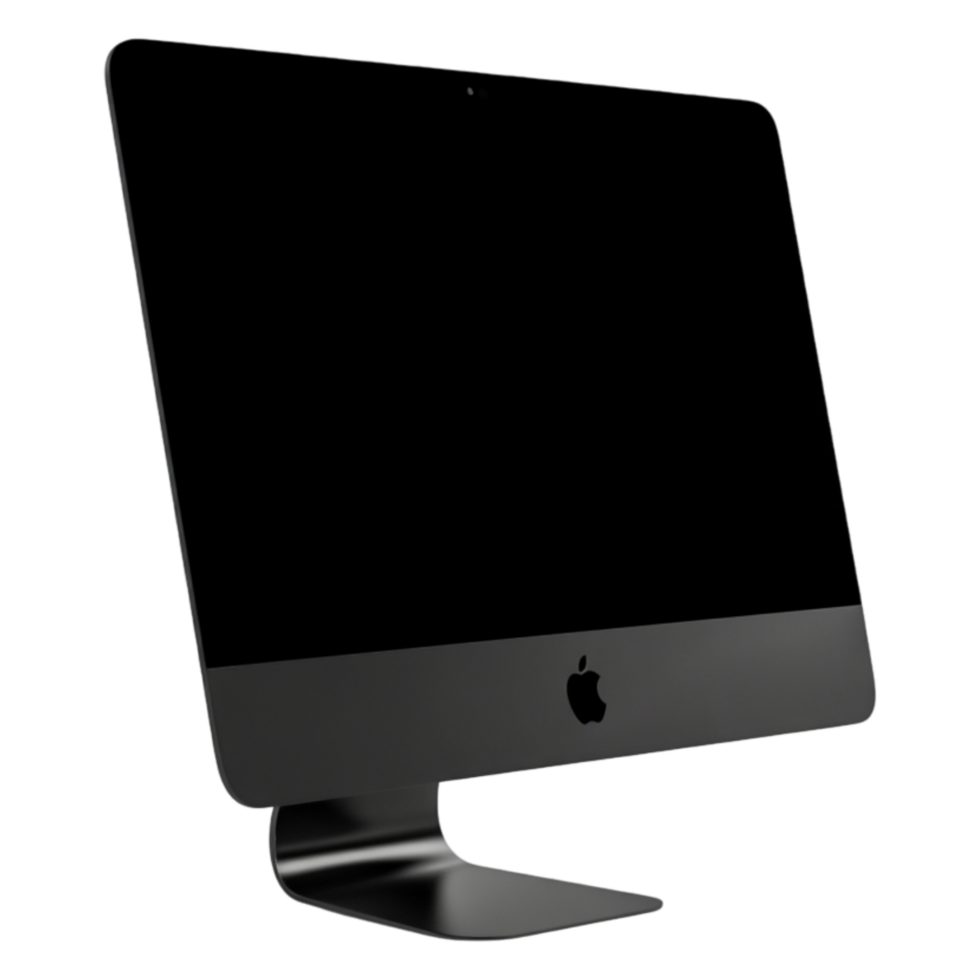 Sleek Black Desktop Computer with Modern Design and Minimalist Aesthetic png