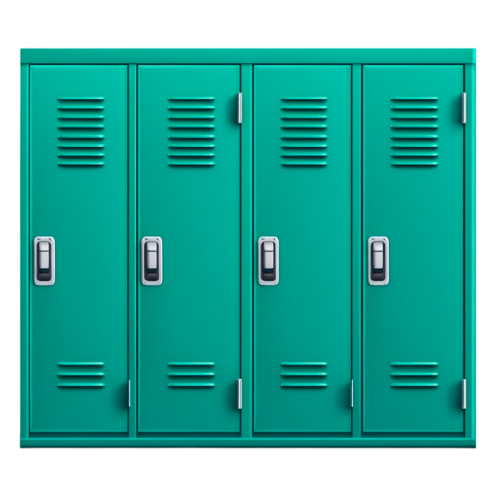 Bright Green School Lockers for Organizational and Storage Needs png