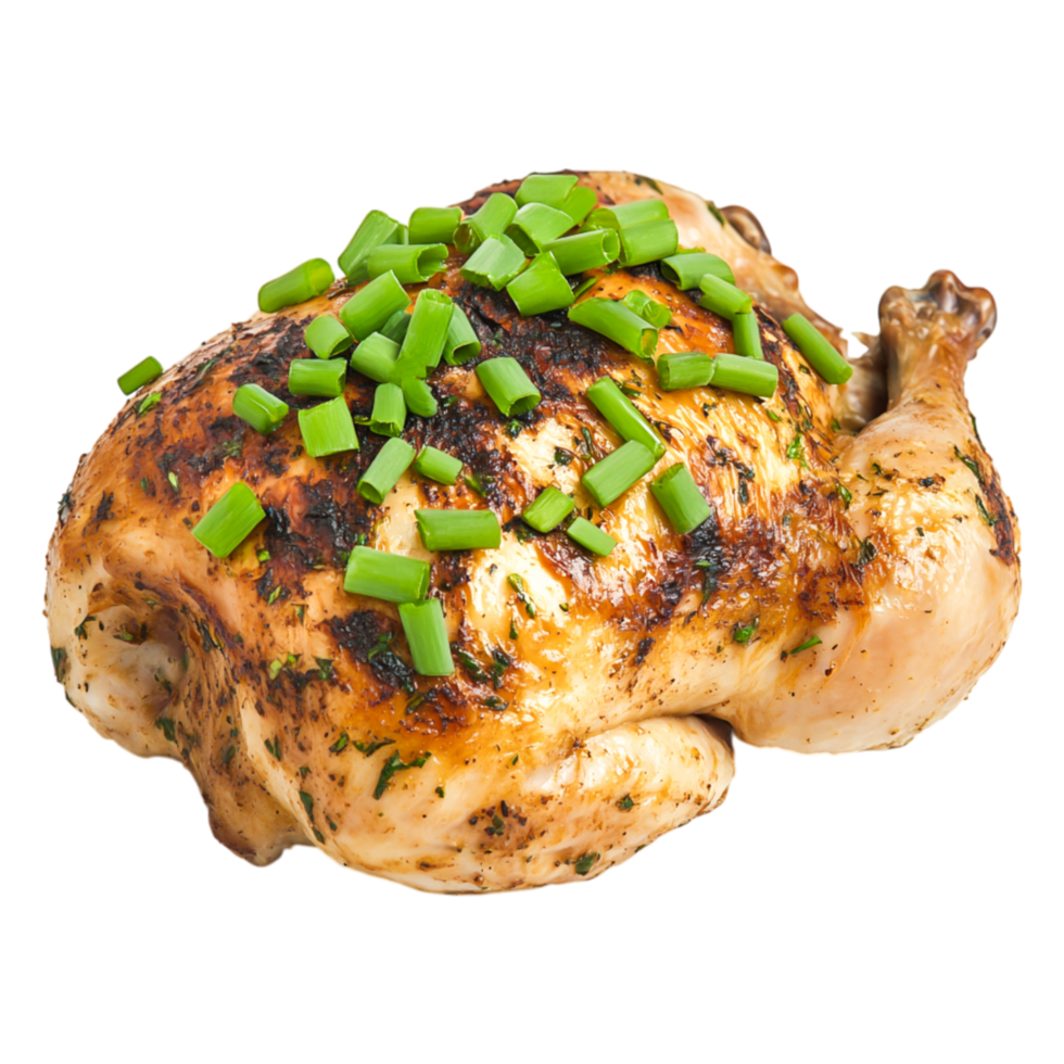 Roast Chicken with Fresh Chives png