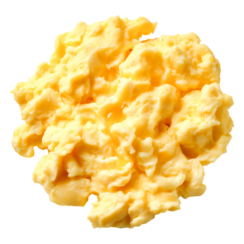 Creamy Scrambled Eggs on Perfect for Breakfast Dish png