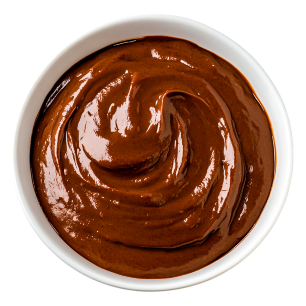 Rich Chocolate Sauce in a Bowl for Culinary Delight and Garnish png