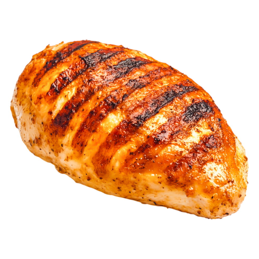Grilled Chicken Breast with Perfect Grill Marks and Juicy Texture png
