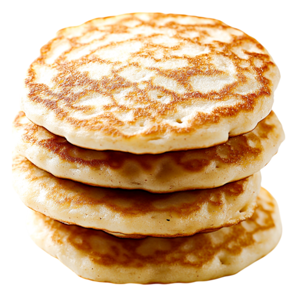 Stack of Golden Brown Pancakes on png