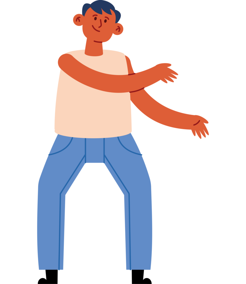 dancing smiling man png