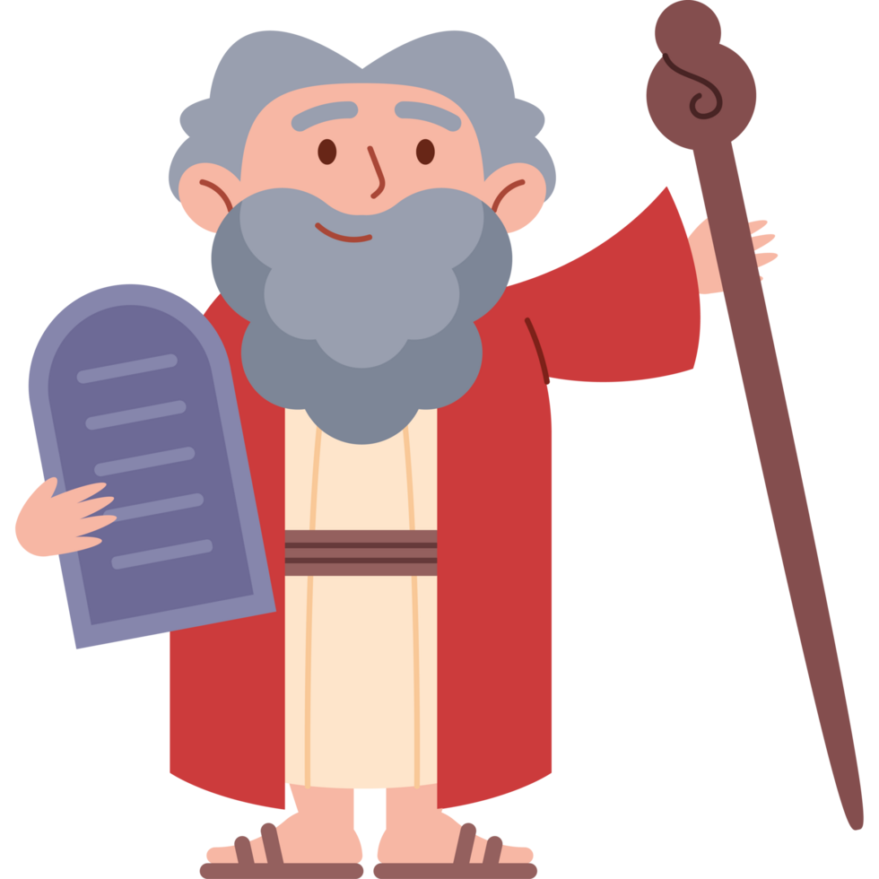 moses and covenant with ten commandments png