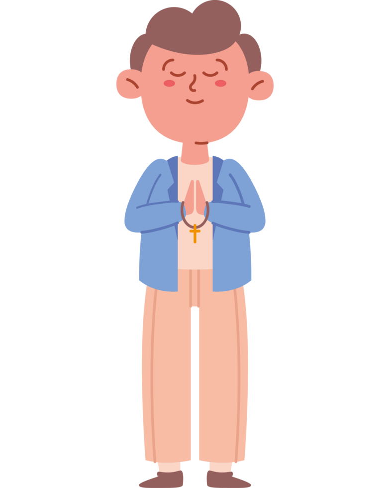 boy in first communion png