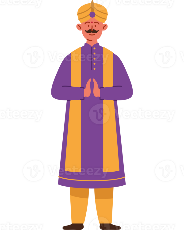 indian man in traditional dress png