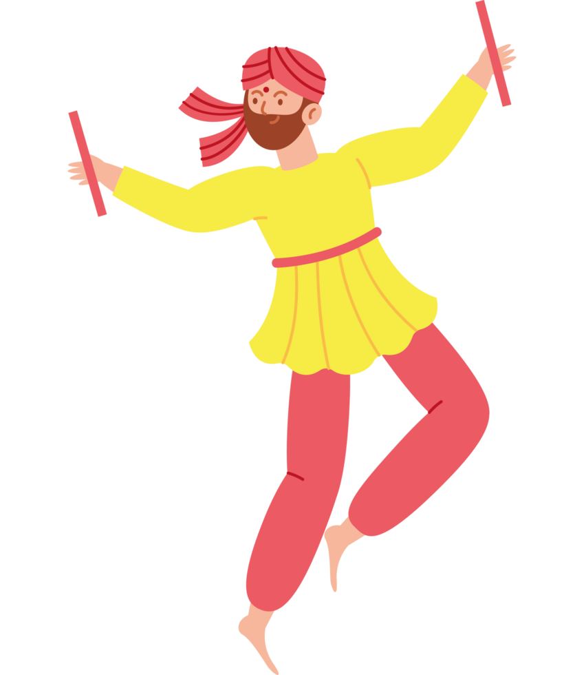 hindu dancer man Design png