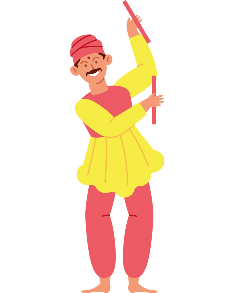 hindu adult man dancer png
