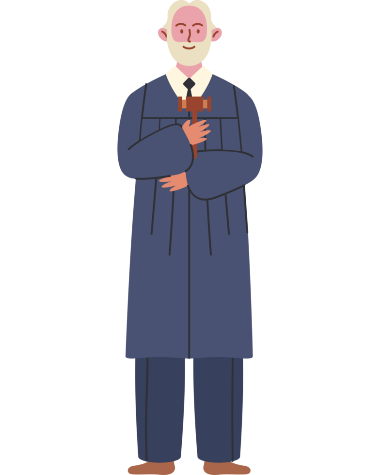 judge old man with hammer png
