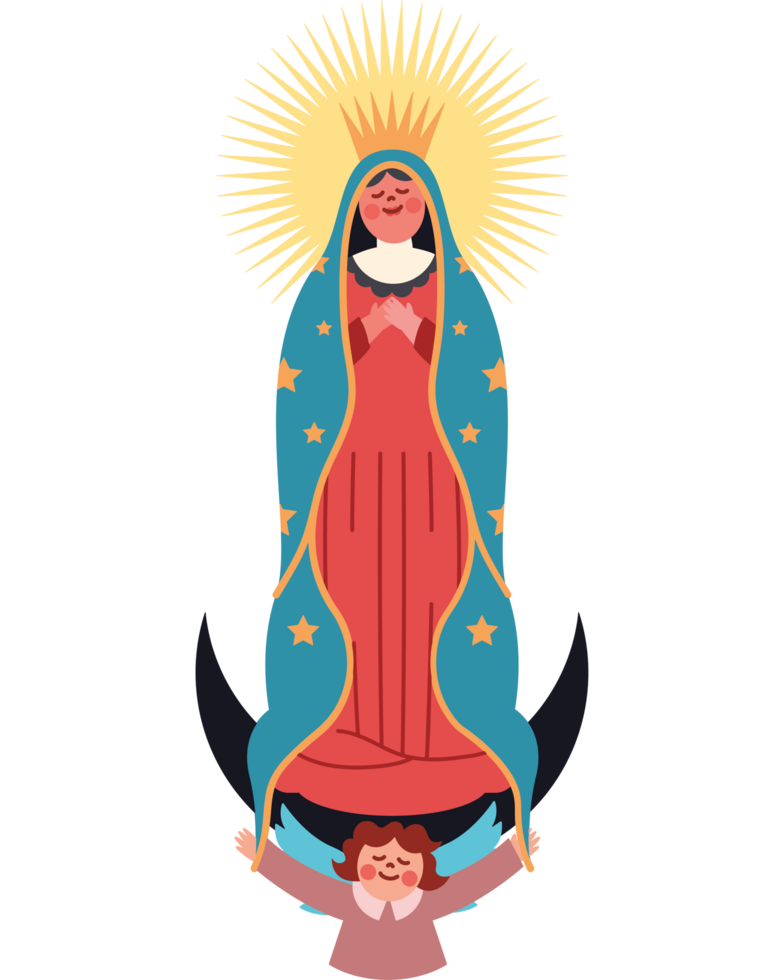 sacred virgin of guadalupe png