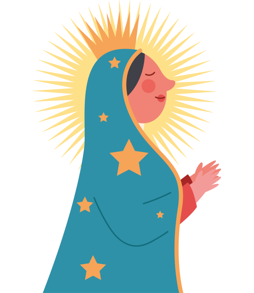 praying virgin of guadalupe png