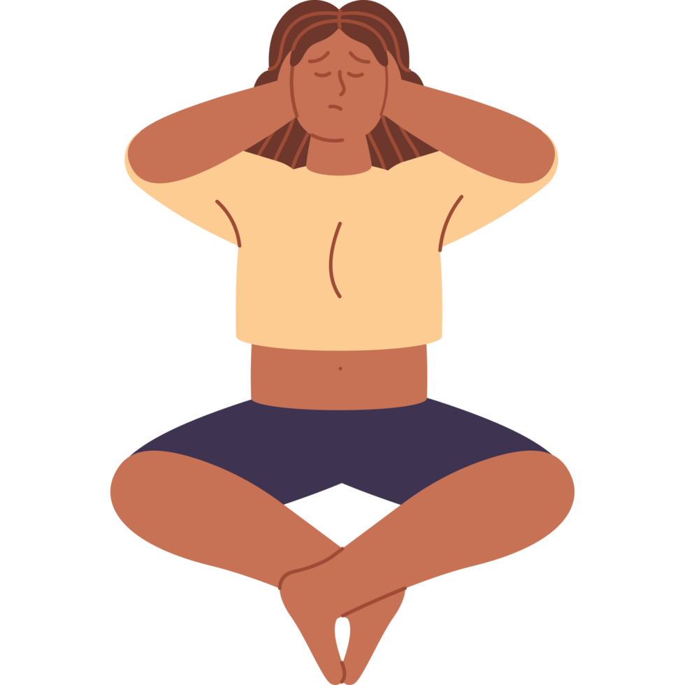 sad woman with depression png