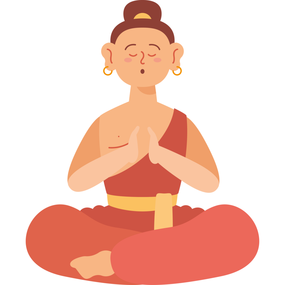 buddhist monk prayer png