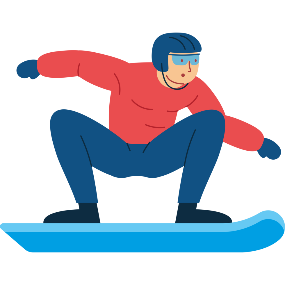 biathlon guy on snowboard png