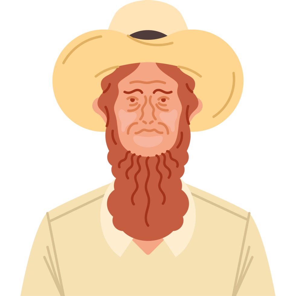 amish senior man png