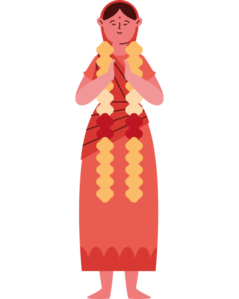 pilgrim woman in kumbh mela png