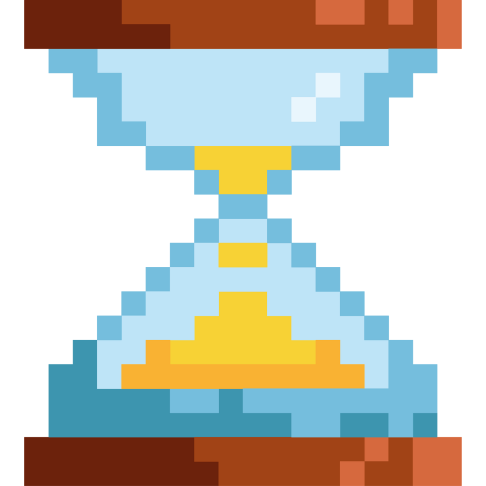 game items pixelated hourglass png