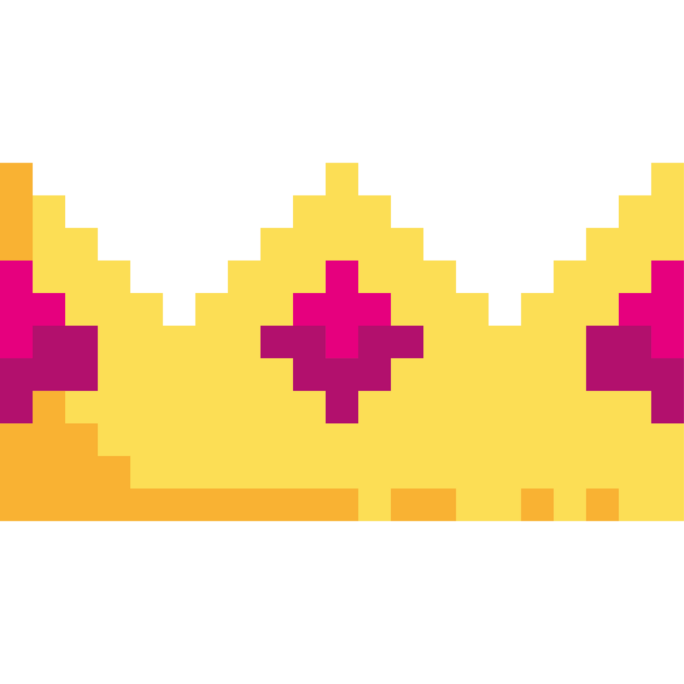 game item pixelated crown png