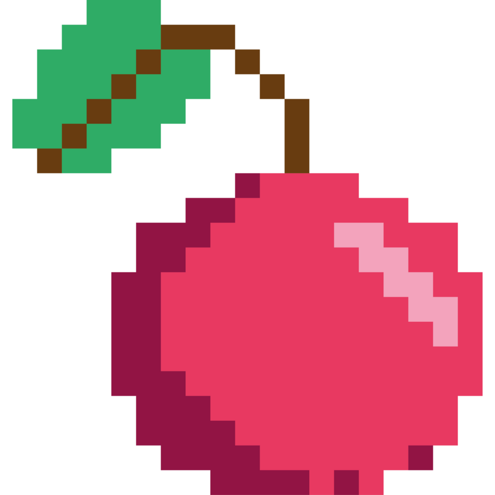 game item pixelated cherry png