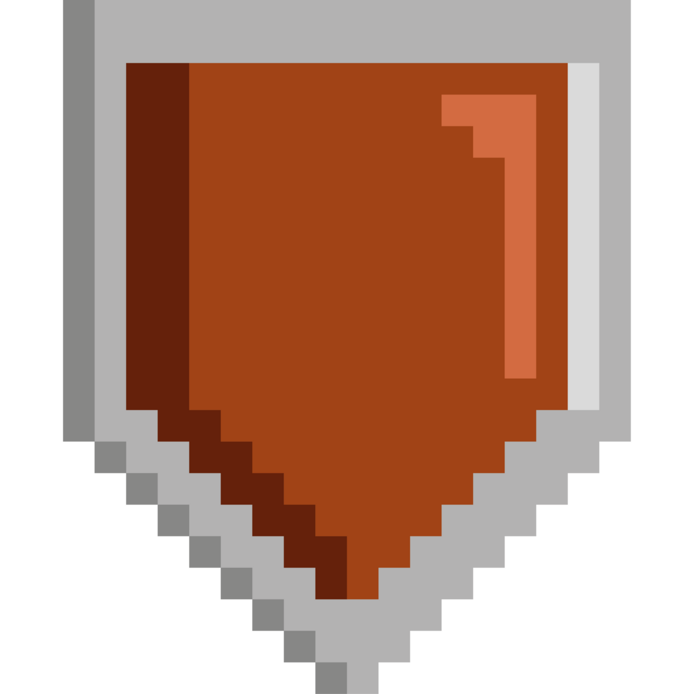 game item pixelated shield png