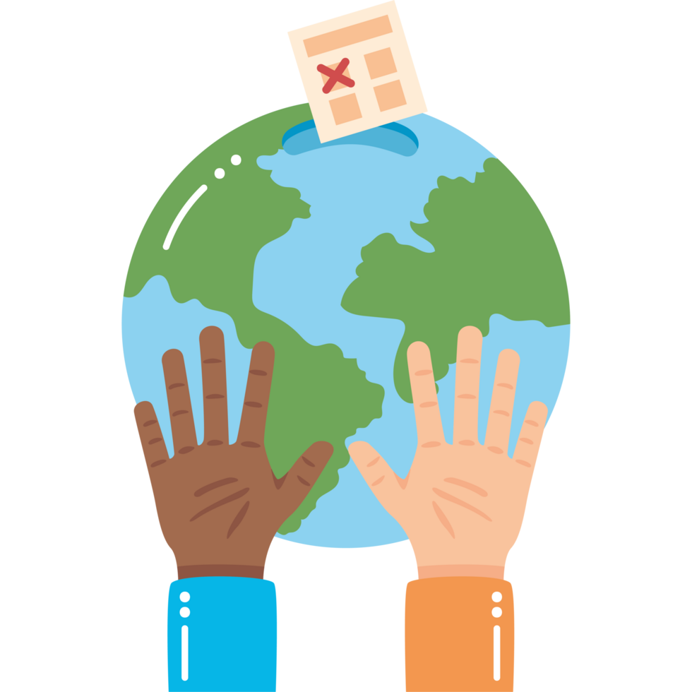 world vote ballot for democracy png