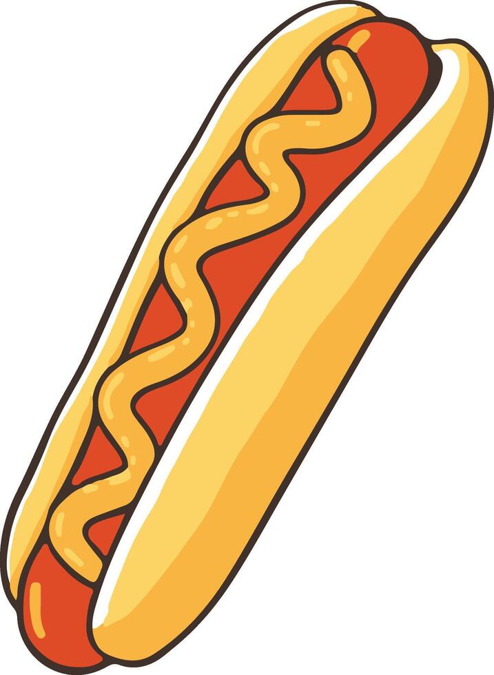 Hot dog clip art vector
