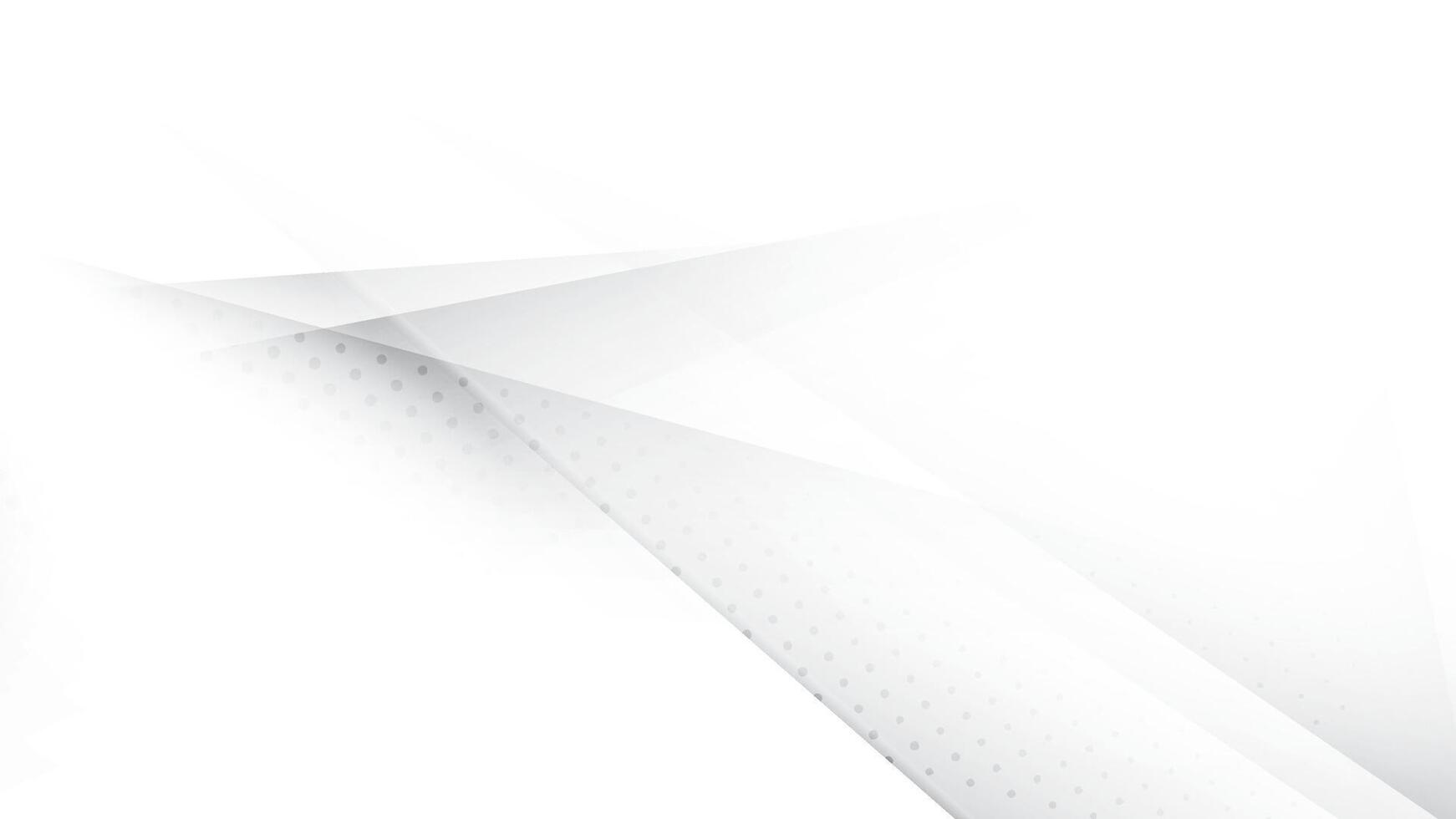 Abstract white and gray color, modern design stripes background with geometric shape and dot pattern illustration. vector