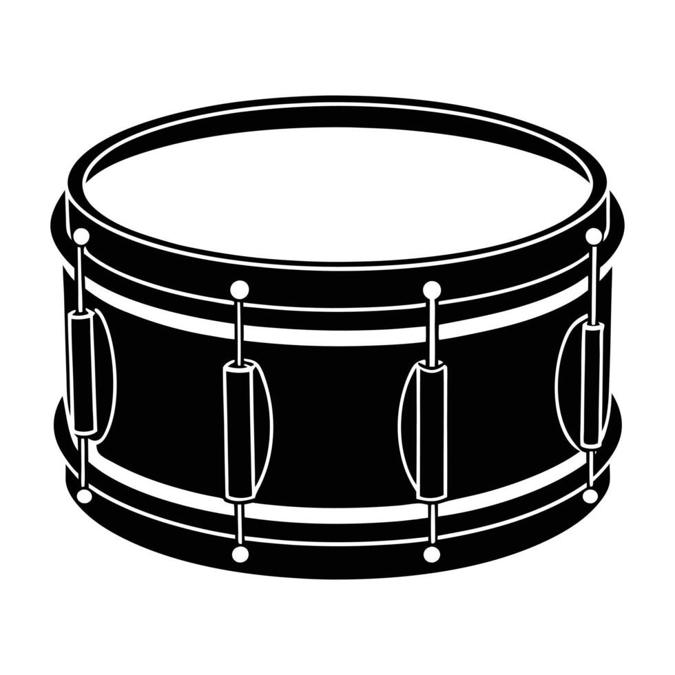snare drum on white. vector
