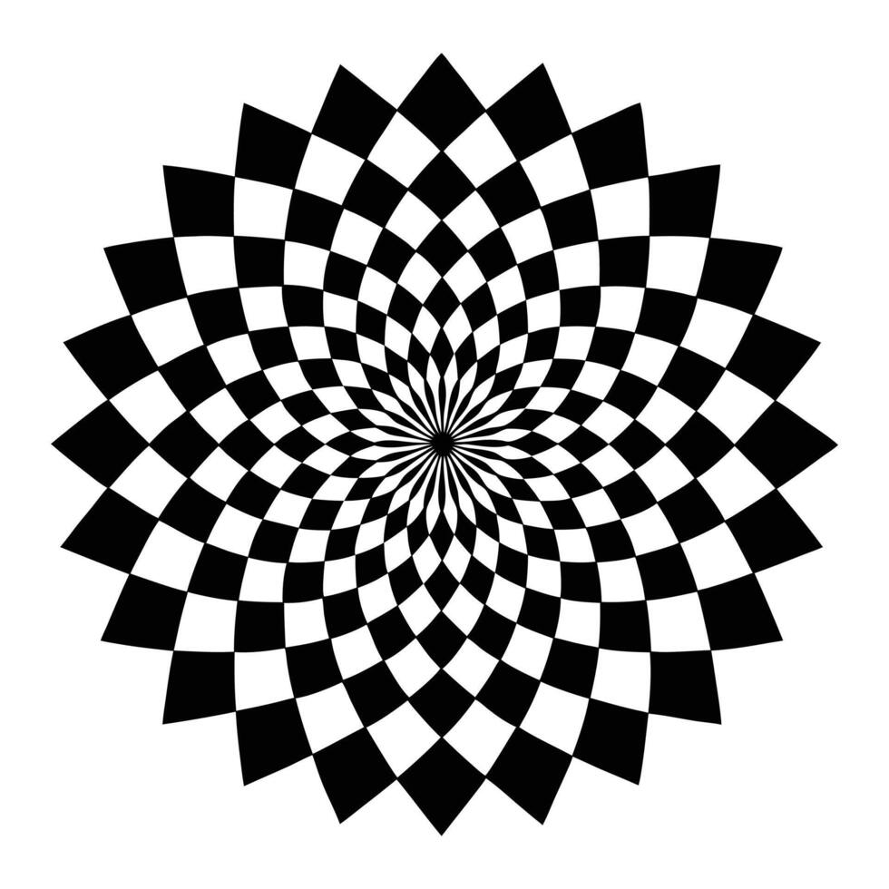 a black and white image of a checkered pattern vector