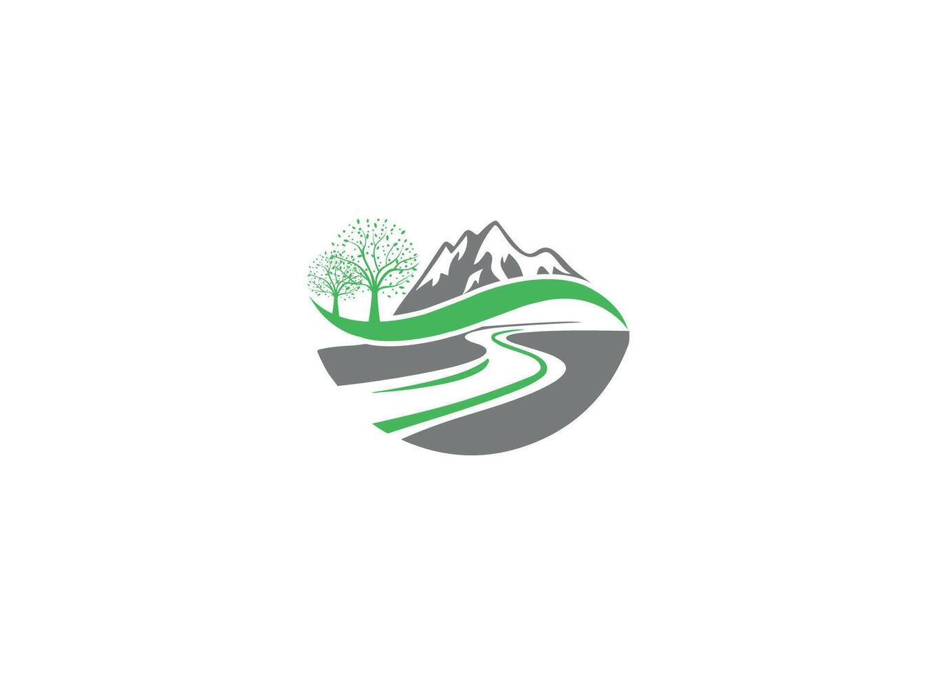 mountain logo design modern template vector