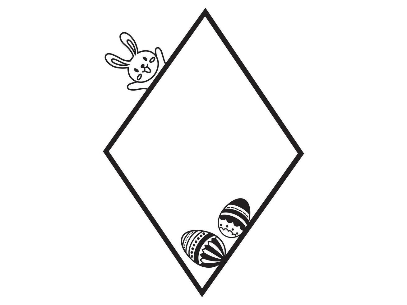 Easter Frame Illustration vector