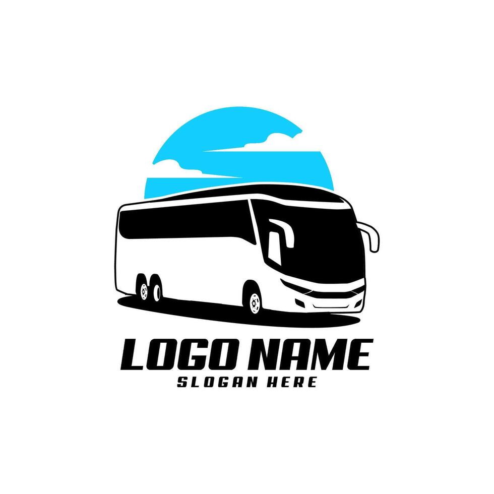 bus transport logo design illustration vector