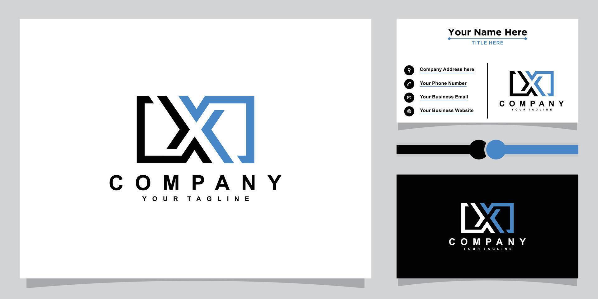 X Letter Initial Logo Design Template , vector